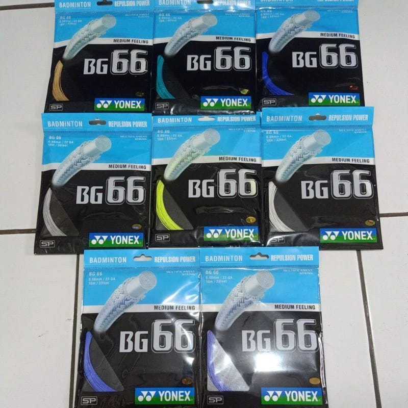 SENAR RAKET BADMINTON YONEX BG 66 ASLI ORIGINAL SUNRISE