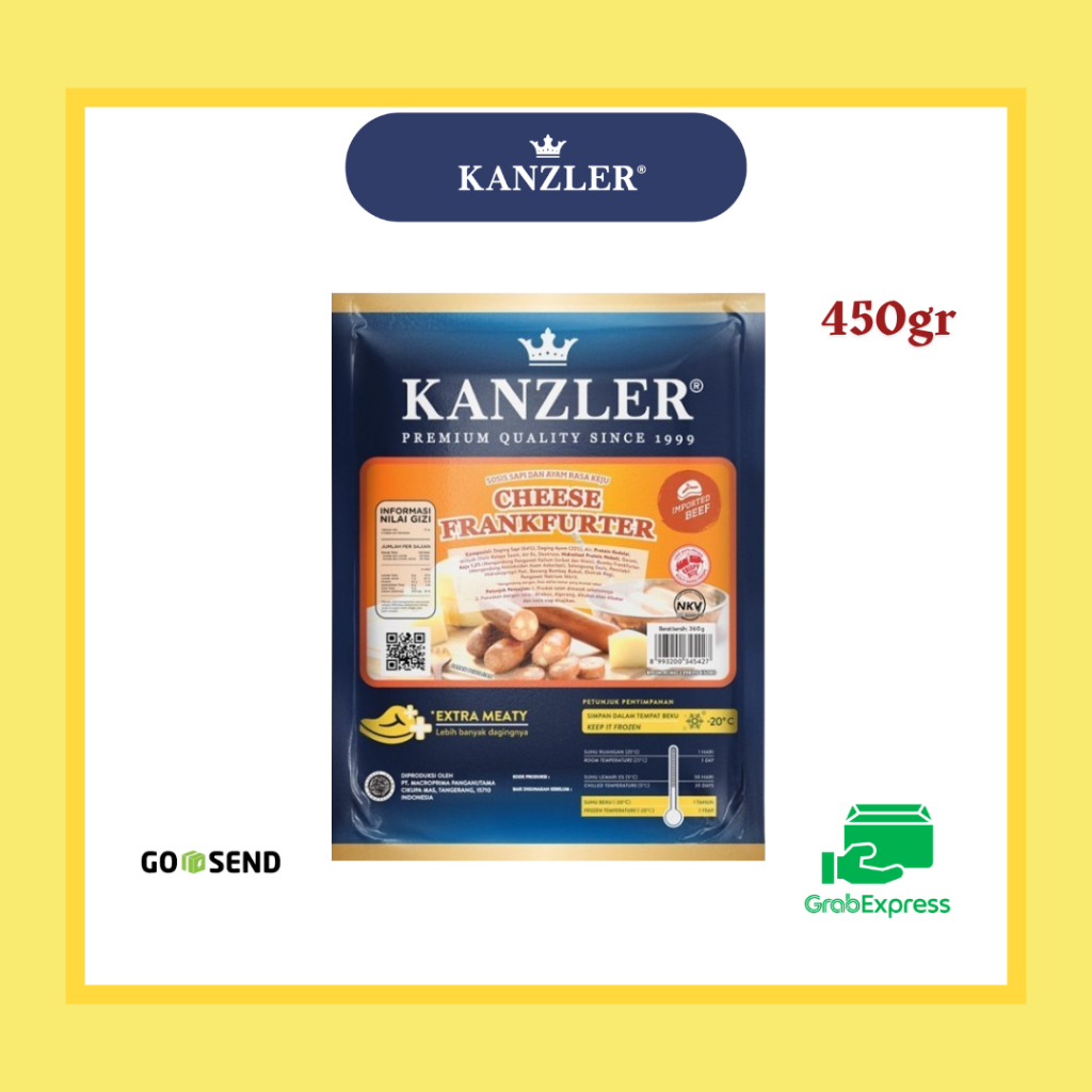 

Kanzler Sosis Cheese Frankfurter 360gr