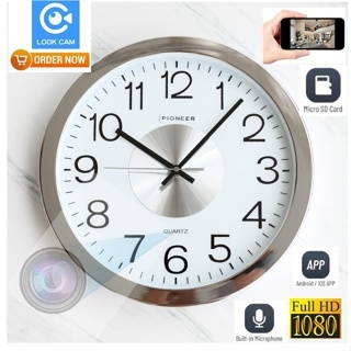 Wall Clock Wifi Spy Camera (Model Jam Dinding) Berkualitas Tinggi Full HD