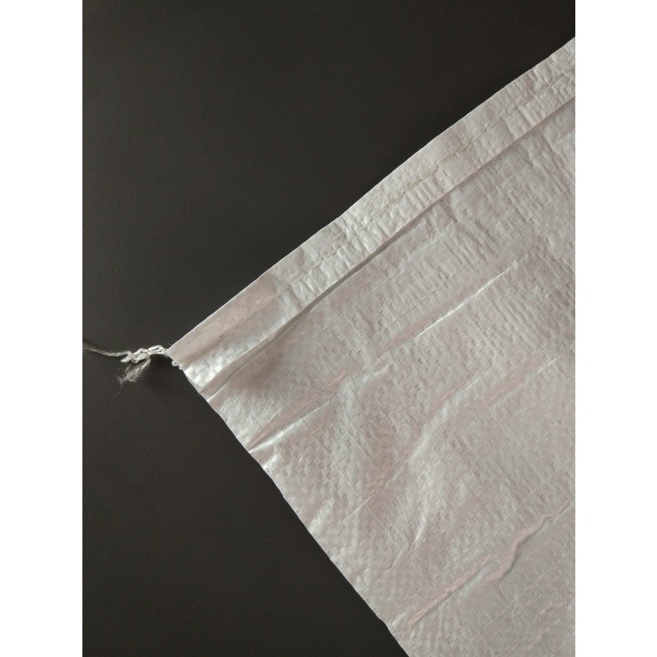 Karung Beras Plastik Putih - Ukuran 50x80 cm