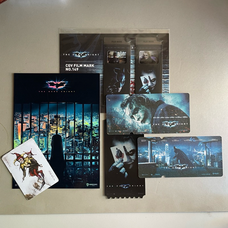 The Dark Knight Collectibles Korea Collectible Ticket Art Card Film Mark Megabox Lotte Cinema CGV Ci