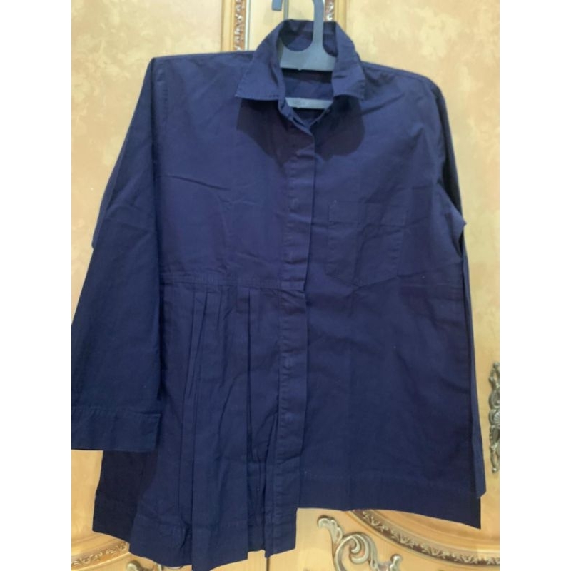 PRELOVED BASIC BLOUS H&M SIZE L / BAJU KEMEJA WANITA