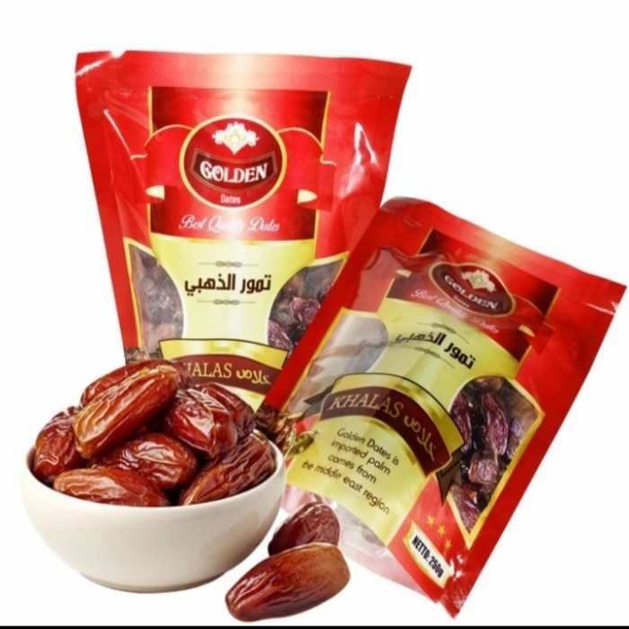 

AL TAAJ - Kurma Khalas Golden Dates - Kurma Murah - Kurma Premium - Kurma Kholas 500gr