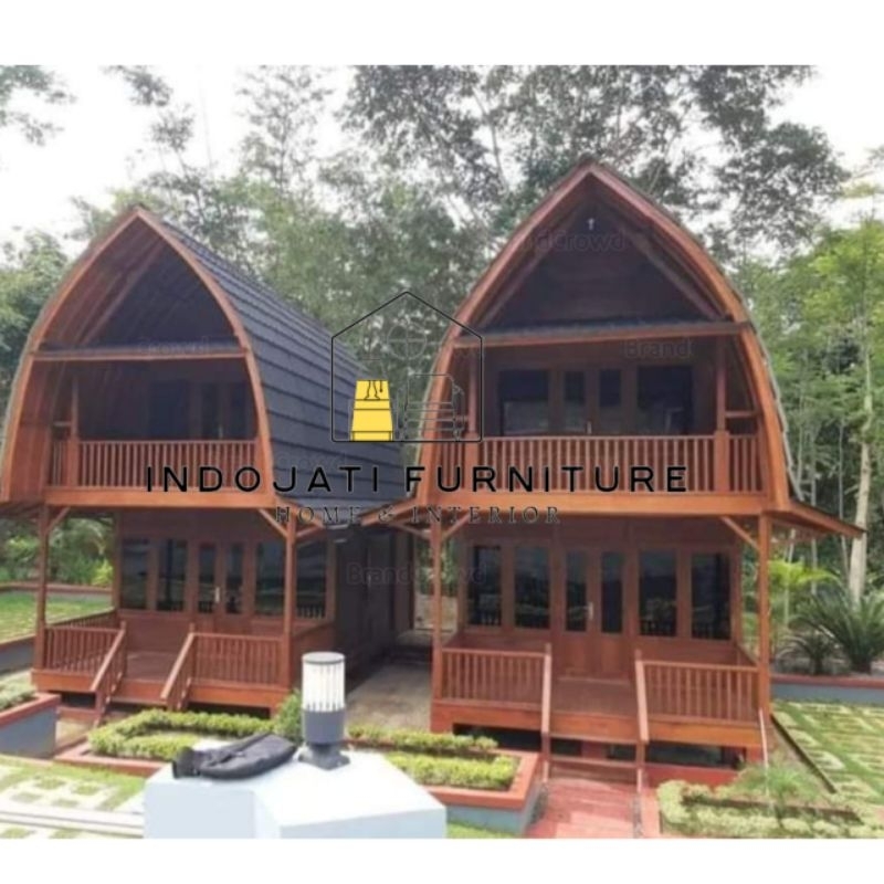 rumah kayu minimalis lumbung lantai 2