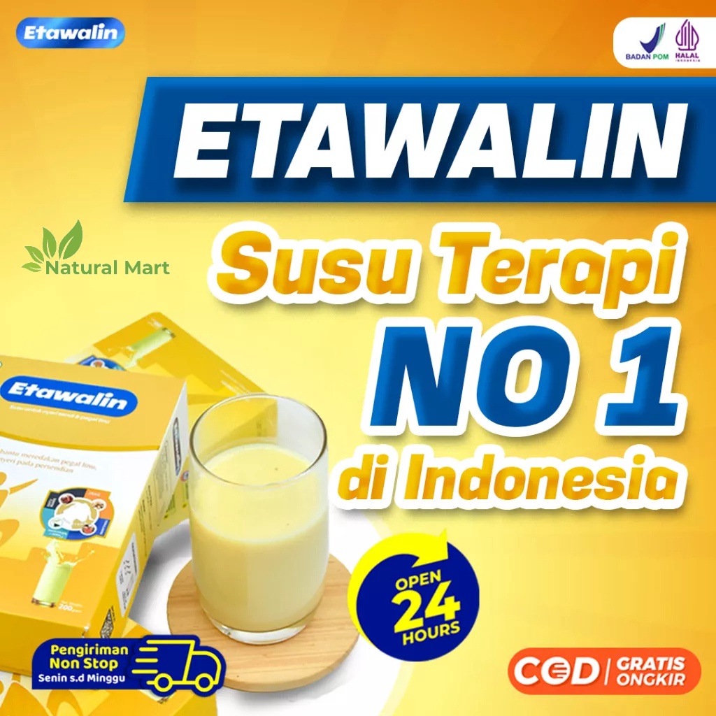 

1212 SALE New Etawalin Susu Etawa Atasi Nyeri Sendi Tingkatkan Kepadatan Kesehatan Tulang Sendi Susu Anti Asam Urat Rematik Reumatik Cocok Untuk Lansia