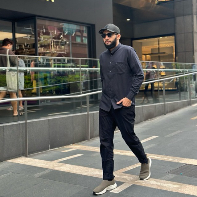 AEH KEMKO • Ash Black • Kemeja Koko Habib Ahmad Alhadar