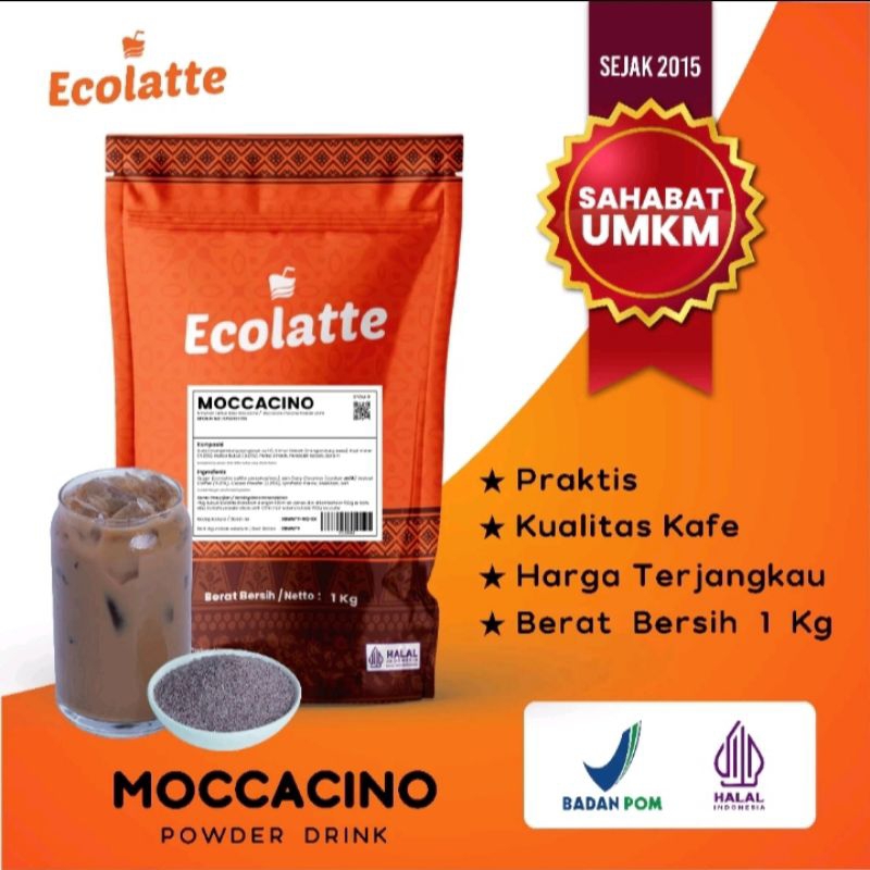 

Moccacino Ecolatte Powder - 1 KG bubuk minuman kopi