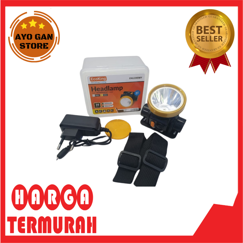 ECOKING SENTER KEPALA / HEADLAMP 30W