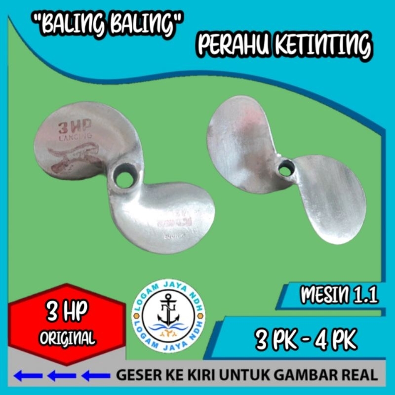 BALING BALING PERAHU 3PK-4PK/KIPAS PERAHU /KIPAS BALAP