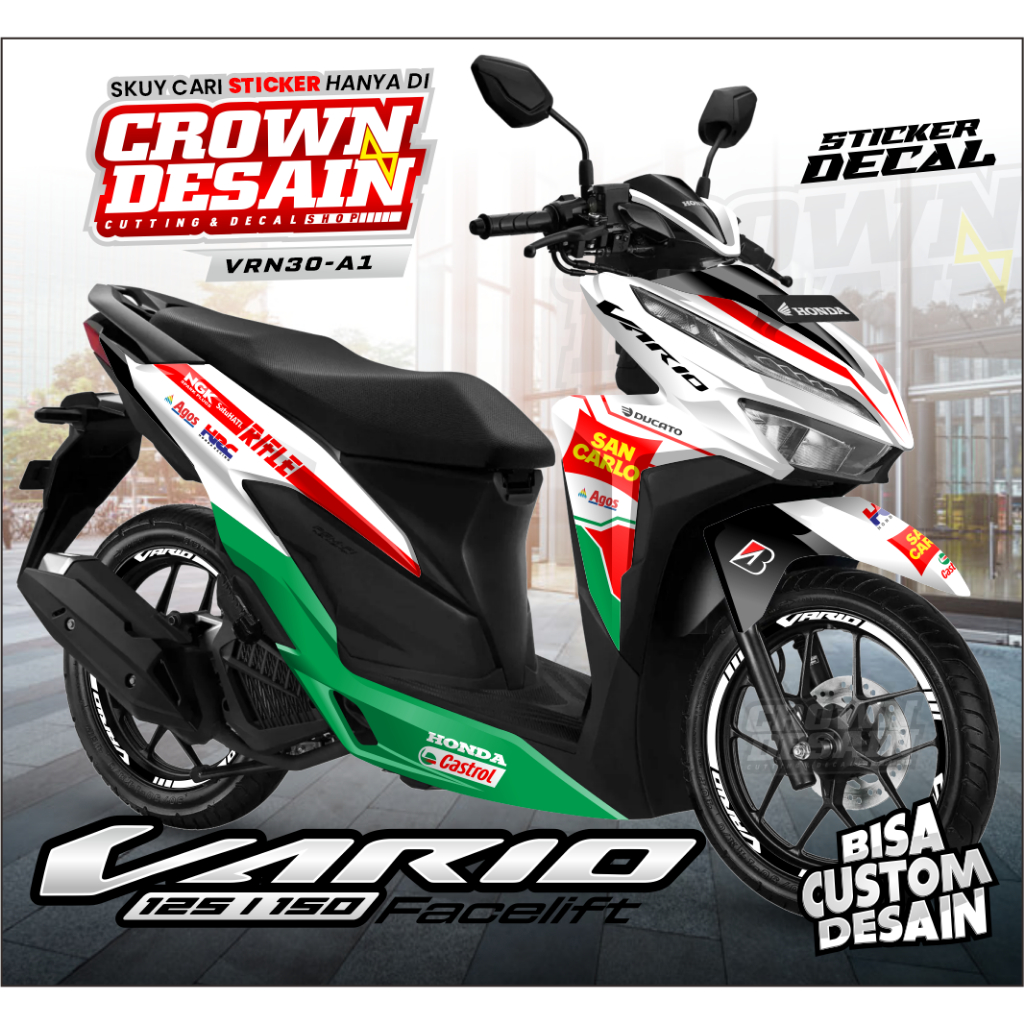STICKER DECAL VARIO NEW 150 FULLBODY VARIASI - STICKER MOTOR ALL NEW VARIO 125 150 - DEKAL STIKER VA