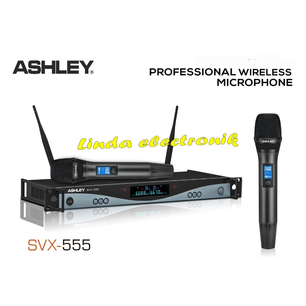 mic wireless digital fequency ashley svx 555 / svx555 handheld