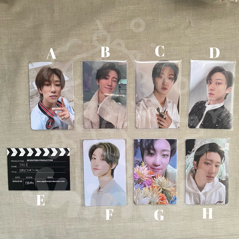 PC/Photocard The8 SEVENTEEN (Directors Cut, Henggarae, Attaca, Face The Sun, Sector 17)