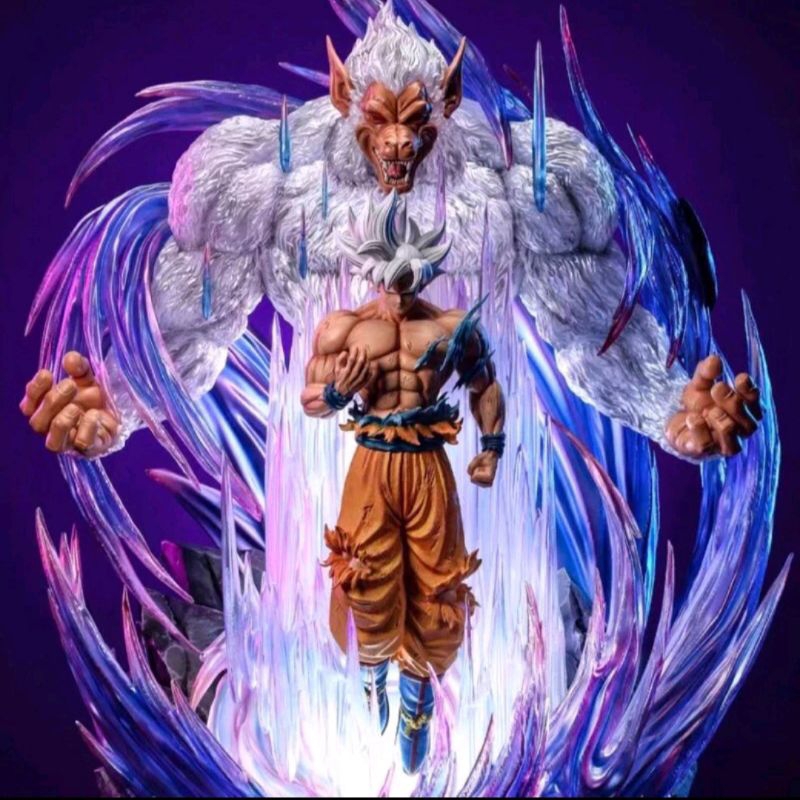 Action Figure Super Saiyan Goku Oozaru Statue Dragonball DBZ UI Recast Ft. Hanoman