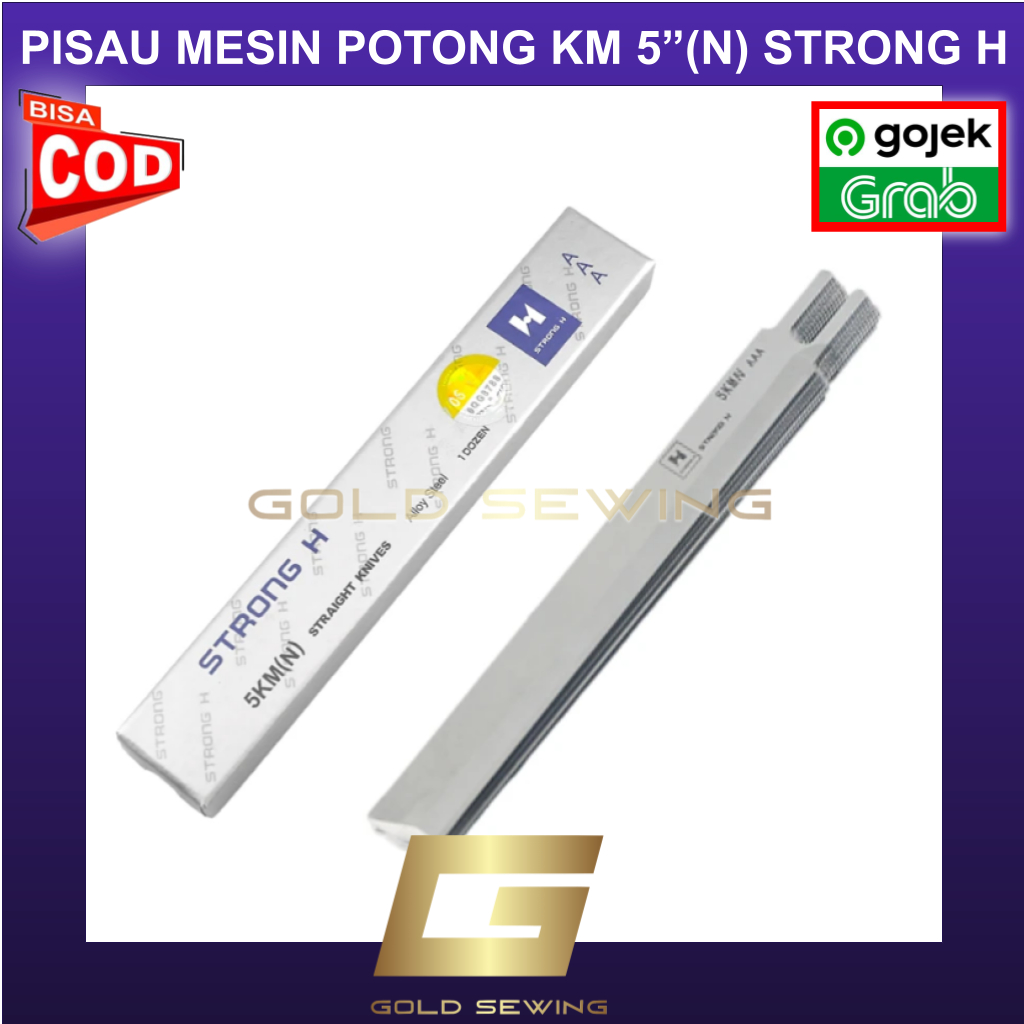 (Satuan) Pisau KM 5" Strong H / Pisau Mesin Potong KM Lurus  / Pisau Panjang KM