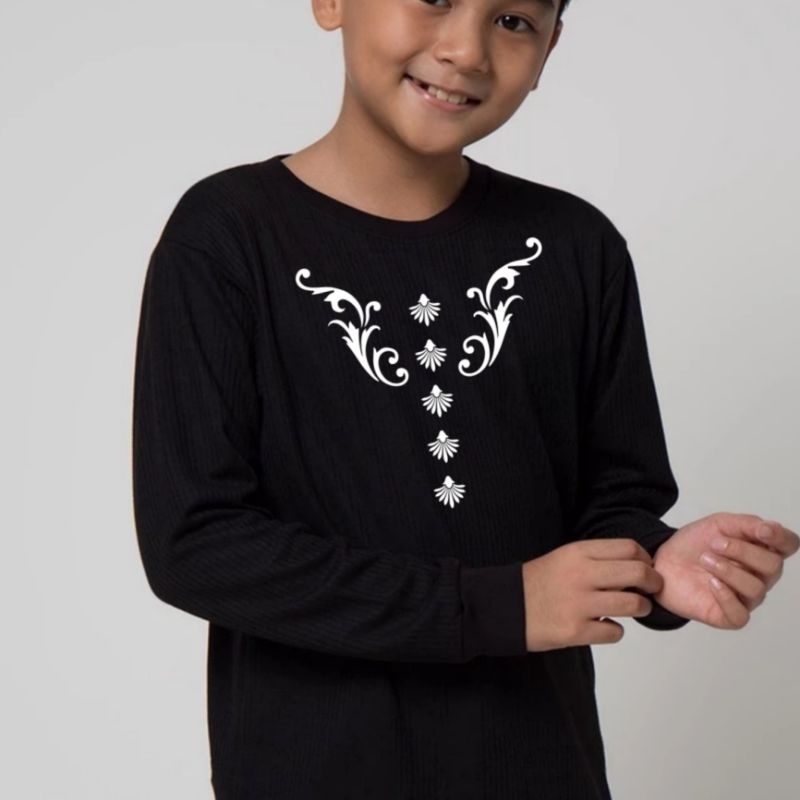 BAJU KAOS KOKO RAMADHAN1 LENGAN PANJANG ANAK LAKI LAKI USIA 1-11TAHUN/KAOS KOKO LEBARQN SABLON DIGIT