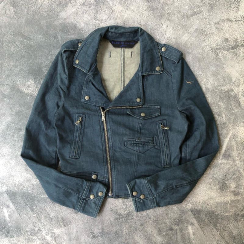 Jacket Ramones Jeans Anak Atau Cewek Plastic Island