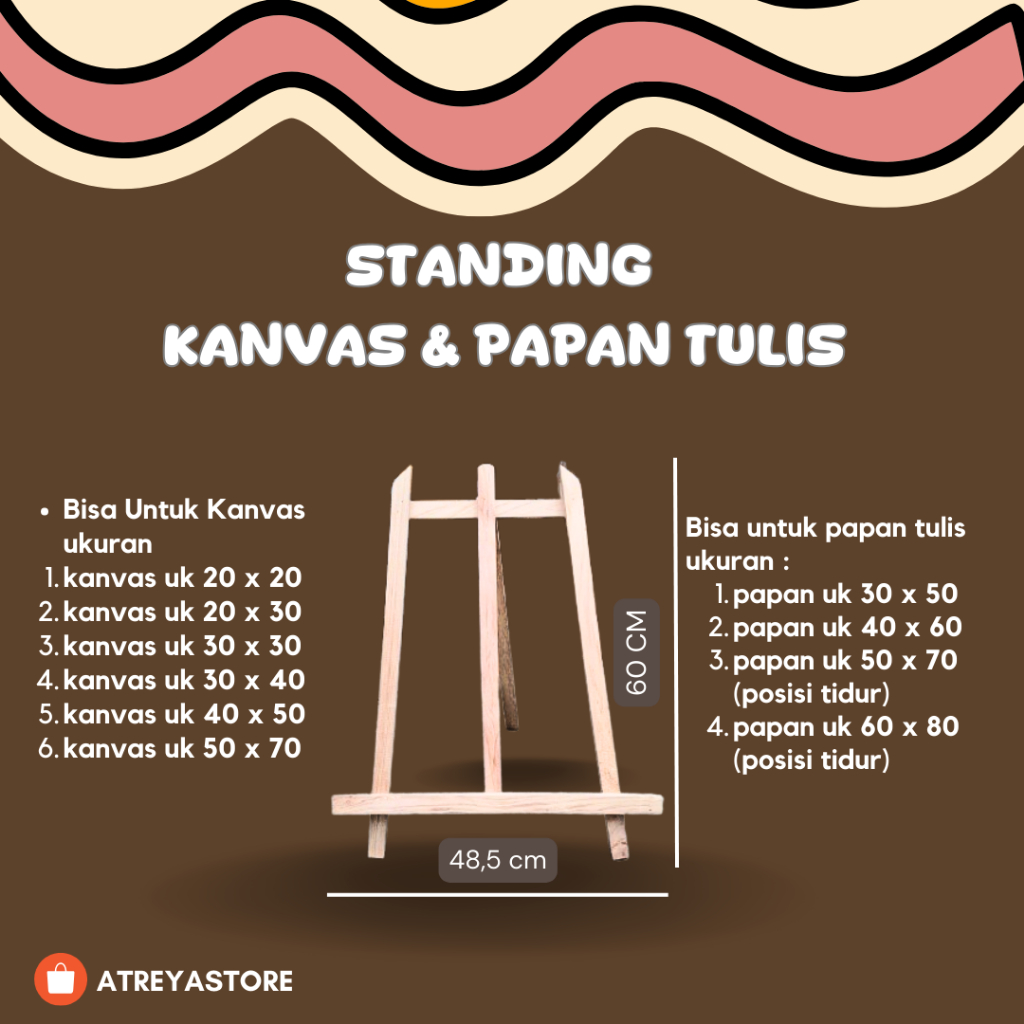 

STANDING KANVAS / PAPAN TULIS ENGSEL TRINITY