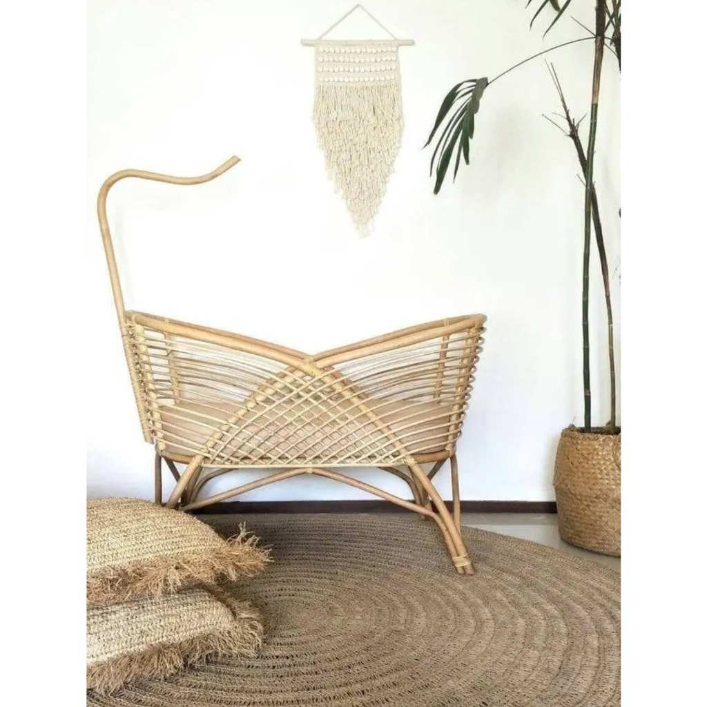 Keranjang bayi/tempat tidur bayi rotan