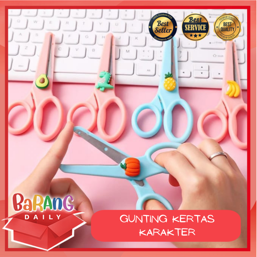 

GUNTING KERTAS KARAKTER / GUNTING SEKOLAH UJUNG TUMPUL AMAN UNTUK ANAK GUNTING KOREA LUCU MOTIF KARAKTER