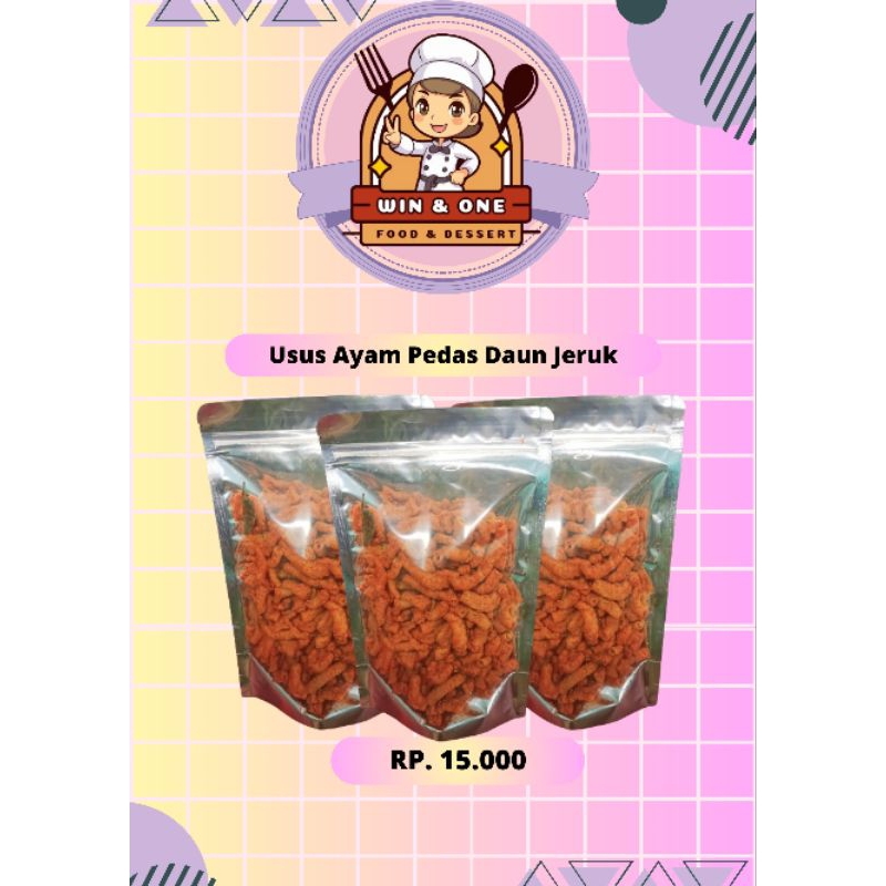 

Usus Ayam Krispi Daun jeruk 200gr