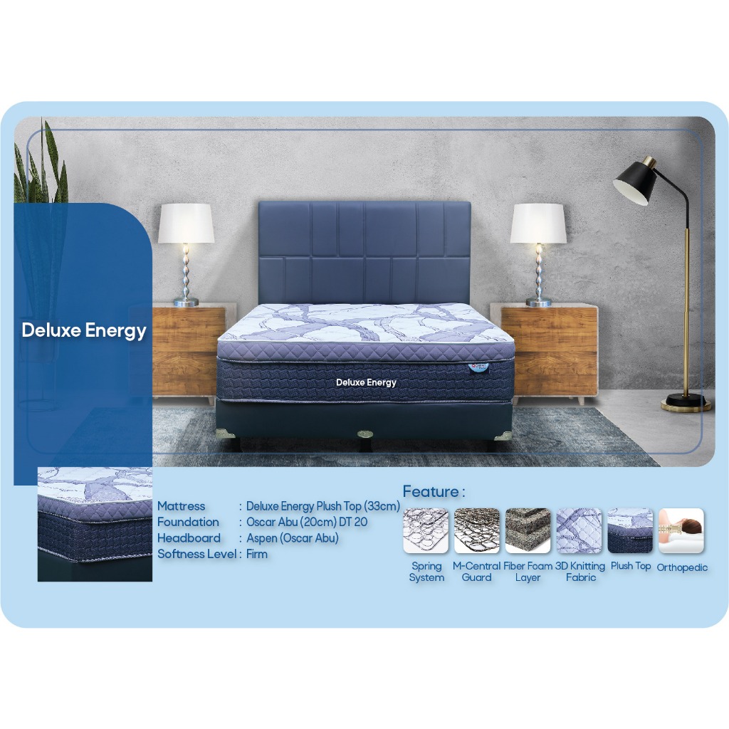 Springbed Central Deluxe Energy / Kasur Central Deluxe Energy - Central Springbed