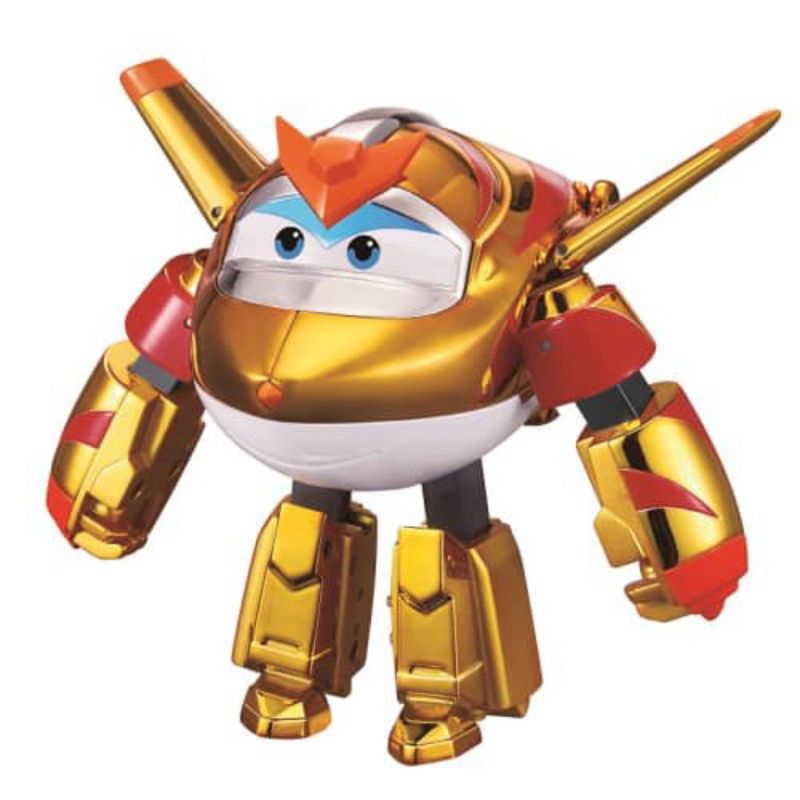 Alpha Group Robot Superwings Deluxe Transforming Golden Boy