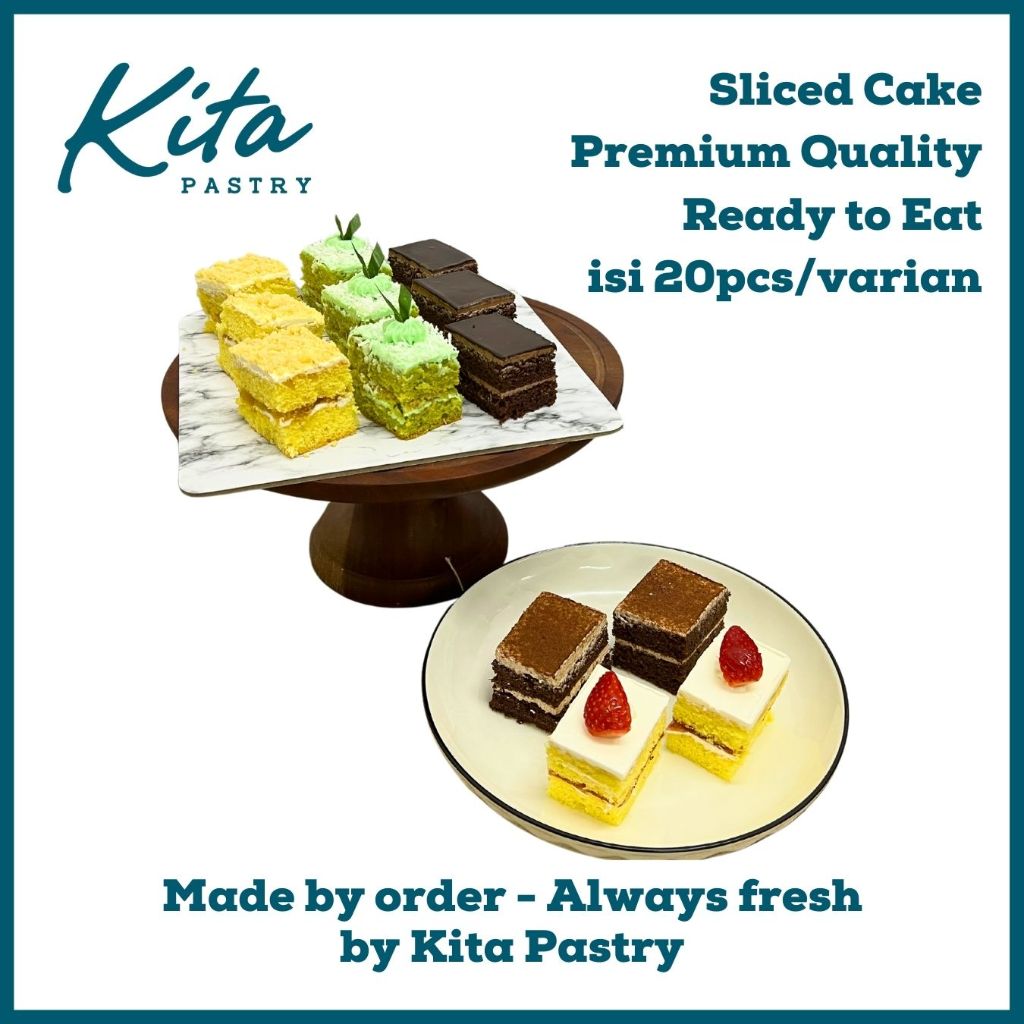 

Sliced Cakes / Cake Potong / Dessert Table / Supplier Cafe