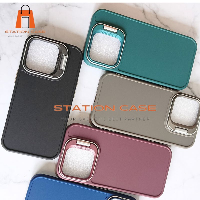 Silicon casing polos Luxury Stand Realme 11 c21y