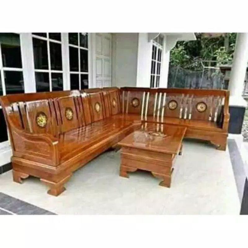 KURSI TAMU SUDUT JATI MODEL SUDUT SEMUT