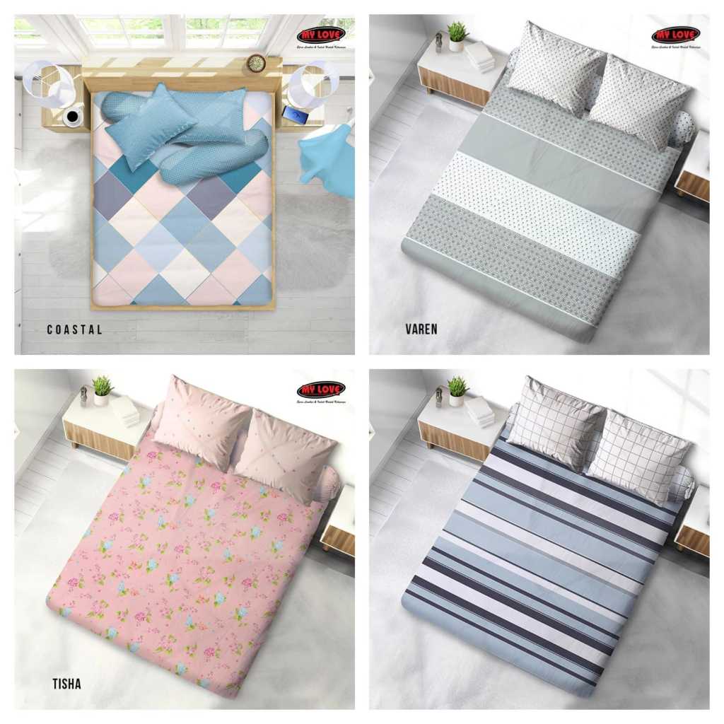 Sprei  All NEW MY LOVE UKURAN 180x200x30 cm King/Sprei My Love