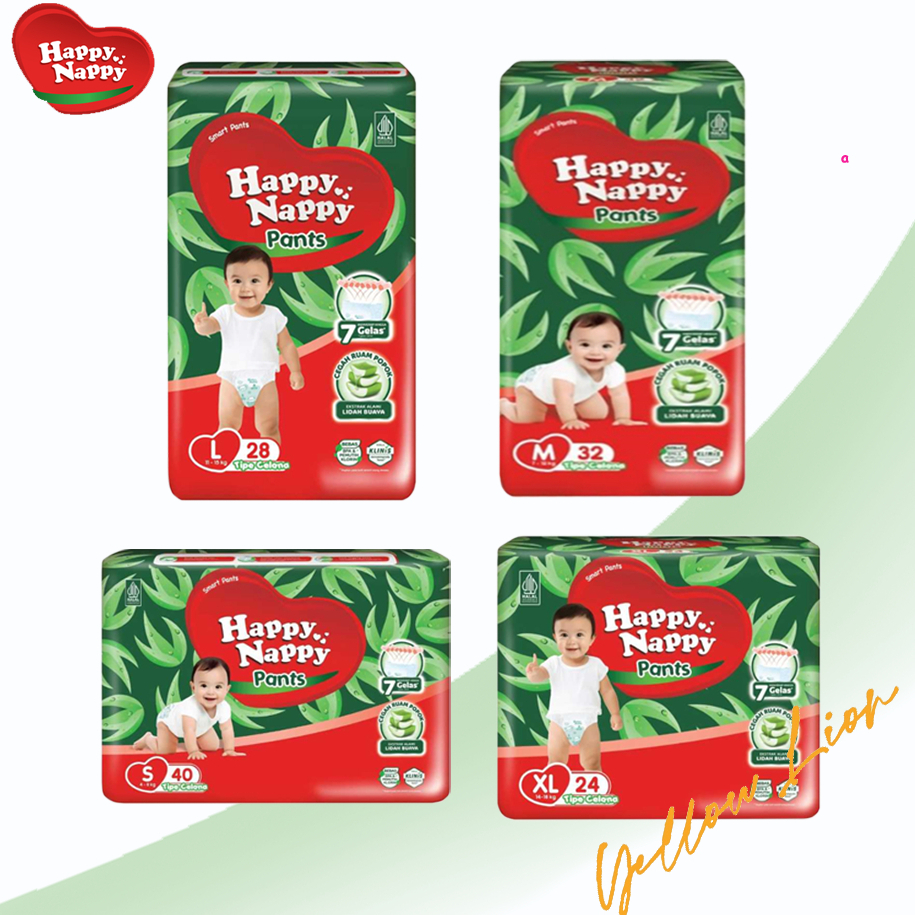 Happy Nappy Pants (NB40 /S40 /M32 /L28 /XL4 /XXL)