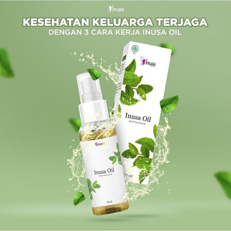 Inusa Oil Original Minyak Balur Atasi Nyeri Sendi Masuk Angin Demam Ampuh
