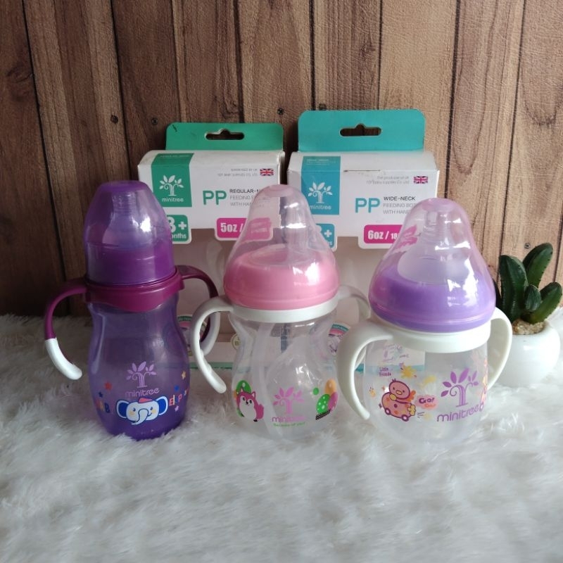 Botol Susu Minitree Dot Susu Bayi 180ml Botol Susu Bayi 150ml Botol Susu 3in1 Minitree Dot Bayi 3in1
