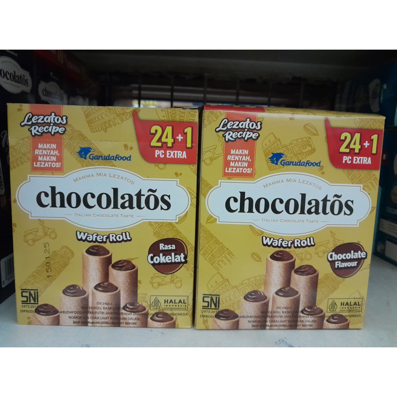 

Gery chocolatos cokelat stick isi 24+1 pcs