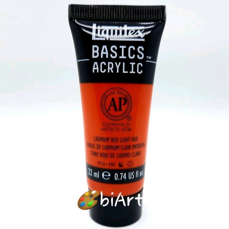 

Liquitex Basics Acrylic Colour 22 ml Cadmium Red Light Hue