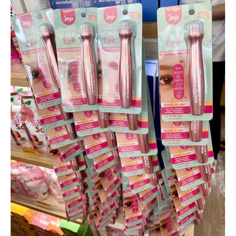 JOJI WINKY EYE BRIGHT AND FIRM eye ROLLER SERUM mata panda eye roll 15ML ORIGINAL THAILAND