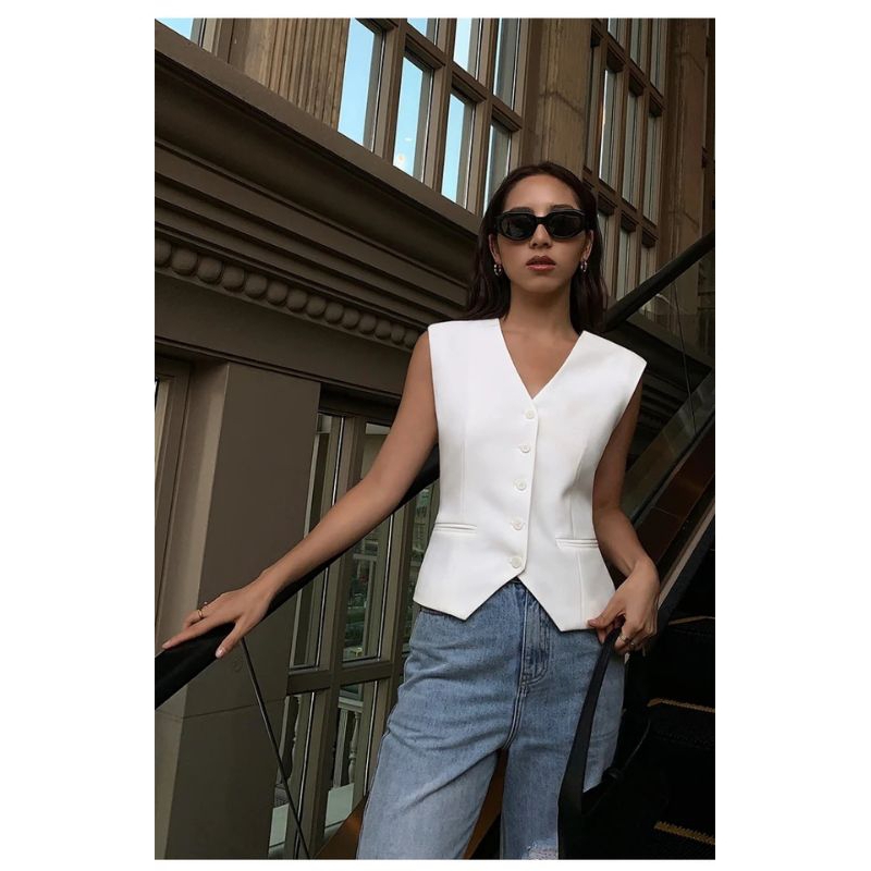 JOL.CO Vest Rompi Formal Kerja Wanita Rompi Vest Jas Kerja Wanita