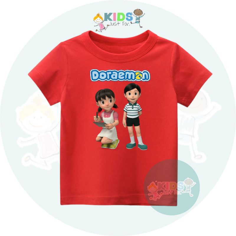 Kaos Distro Murah anak laki laki perempuan Doraemon nobita shizuka standbyme new hot Keren