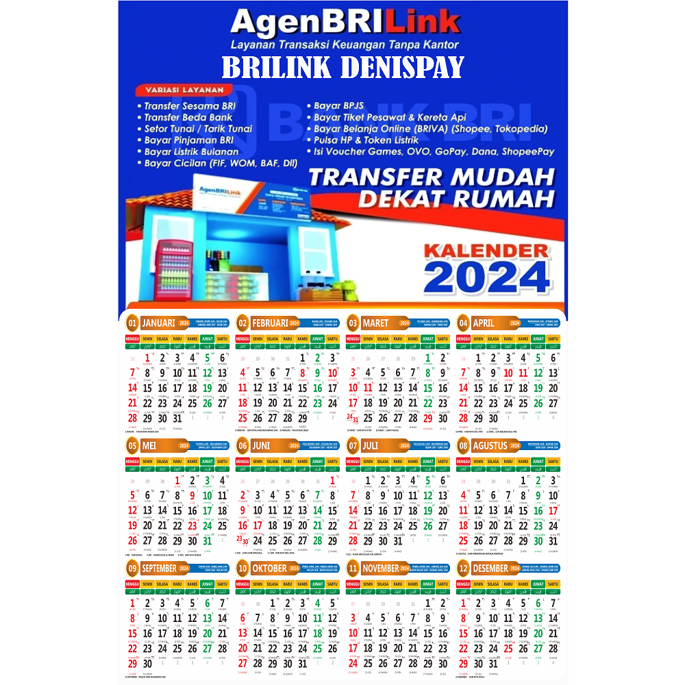 Kalender Agen Brilink 2024