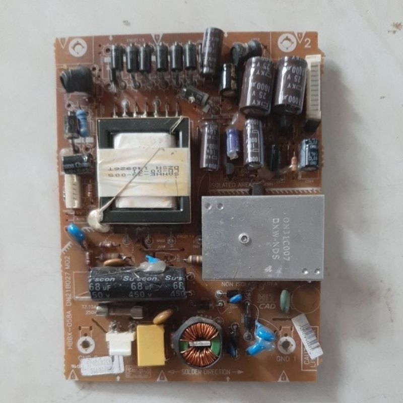 PSU tv polytron 22d900 kondisi mati perawan