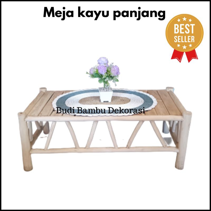 PROMO MEJA PANJANG KAYU JATI MURAH / MEJA KAYU JATI