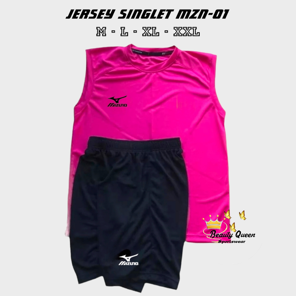 MZN-01 Jersey voli singlet baju bola singlet setelan olahraga badminton pria wanita bahan drifit pre