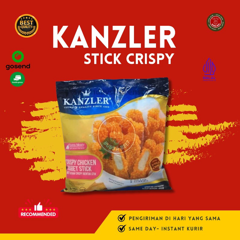 

Kanzler Stick Crispy Frozen 450gr | Kanzler Crispy Chicken Nugget Stick | Nugget Ayam Crispy Kanzler | Naget Ayam Premium | Nugget Stick Kanzler | Chicken Nugget Crispy Stick Kanzler | Makanan Olahan Ayam Nugget | Lauk Makan Praktis Nugget Ayam