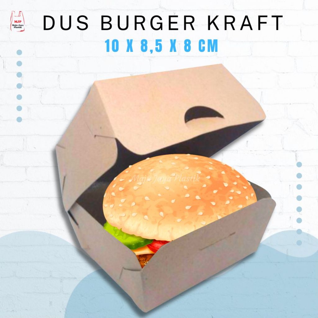 

(Isi 50pcs) Box Burger Dus Burger Kemasan Burger Wadah Burger Tempat Burger