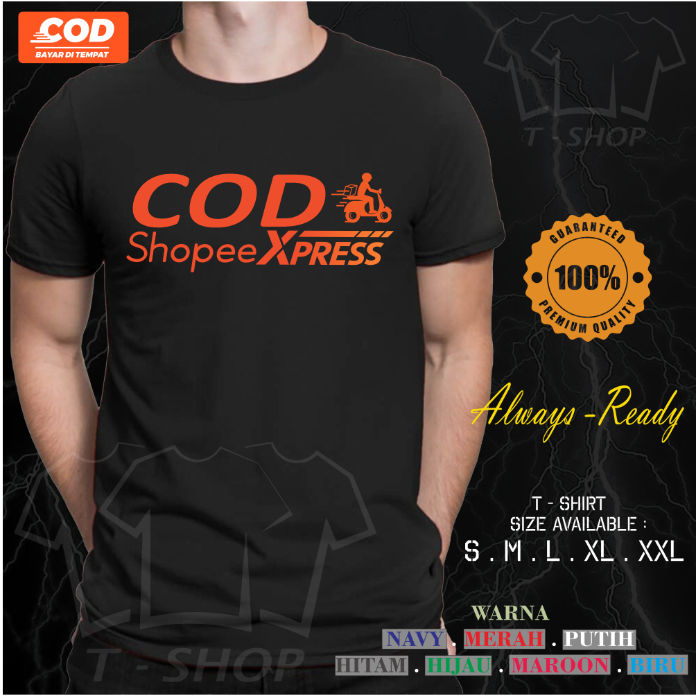 kaos baju COD Shopee Express SPX lengan pendek kaos distro