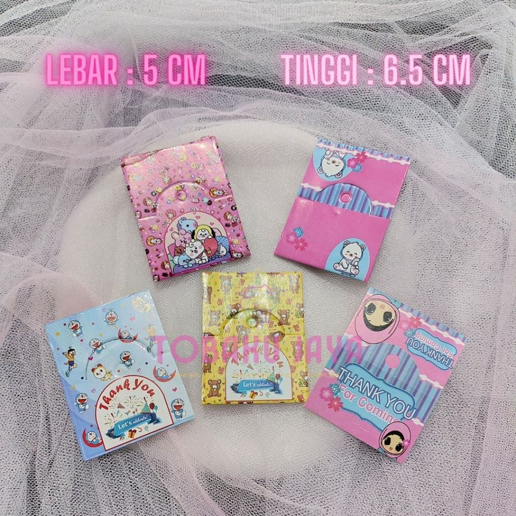 

Hand Tag Accessories / Gantungan Label Aksesoris Thank You Bentuk Kotak Isi 100 pcs