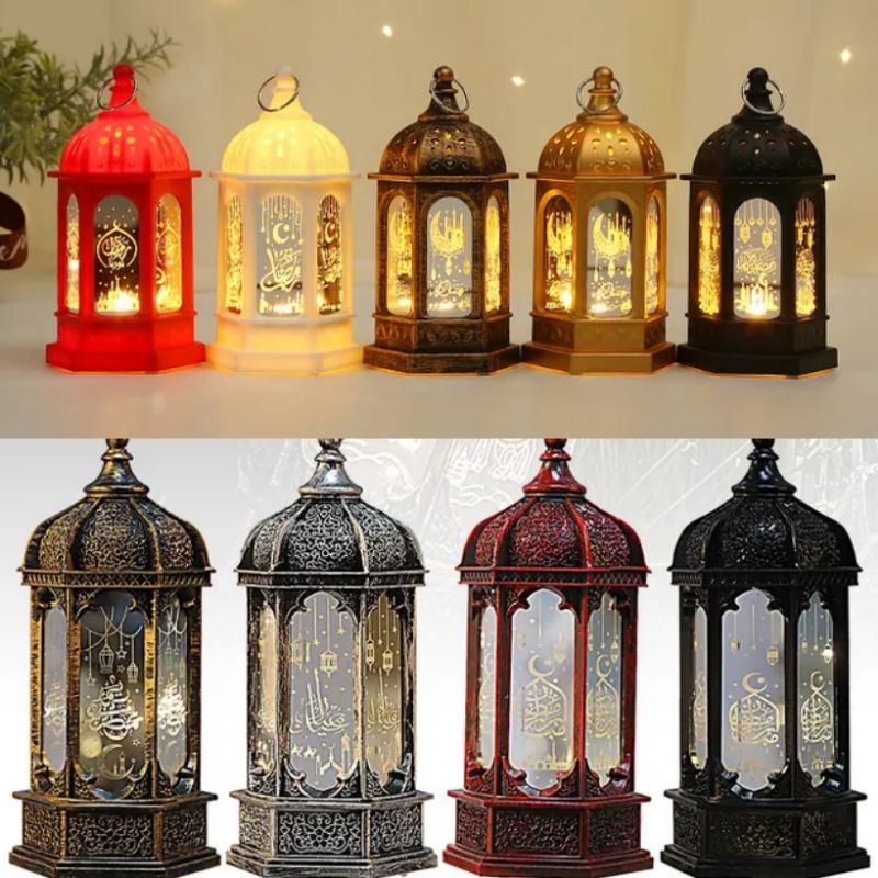Lentera Lampu Led Muslim Hiasan Idul Fitri Ornamen Lebaran / Lampu Lilin Gantung Dekorasi Eid Mubara