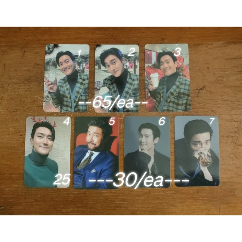 photocard PC Siwon Super Junior keep on the road celebration pink Christmas season greating