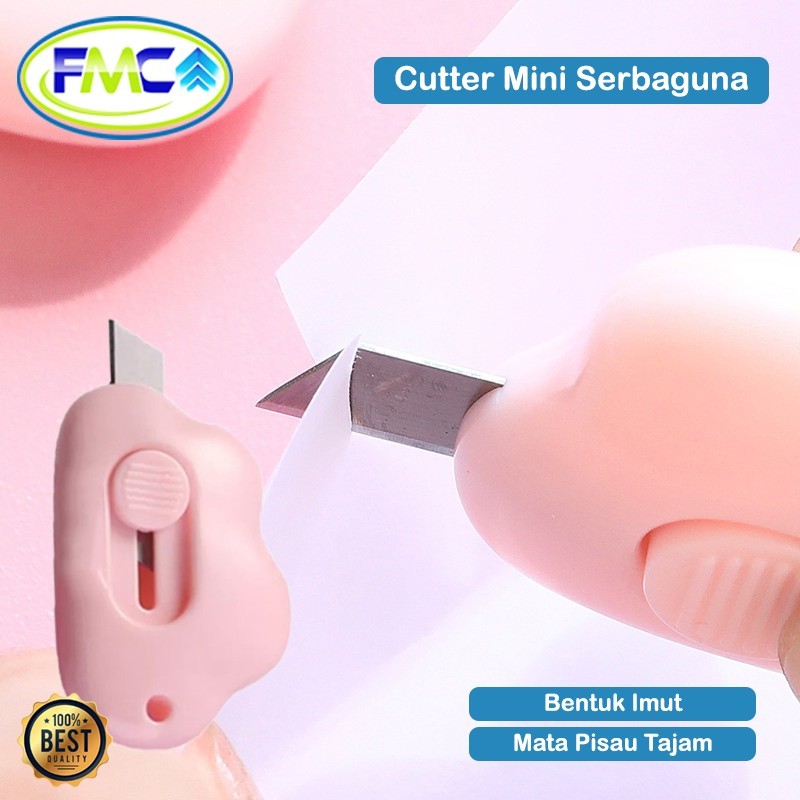 

Pisau Pemototong Kertas Bentuk Awan Lucu Cutter Mini Portable Tajam Alat Pemotong Kertas