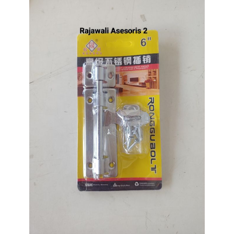 Grendel Gudang Selot Slot Overpal 6 Inch Stainless Steel